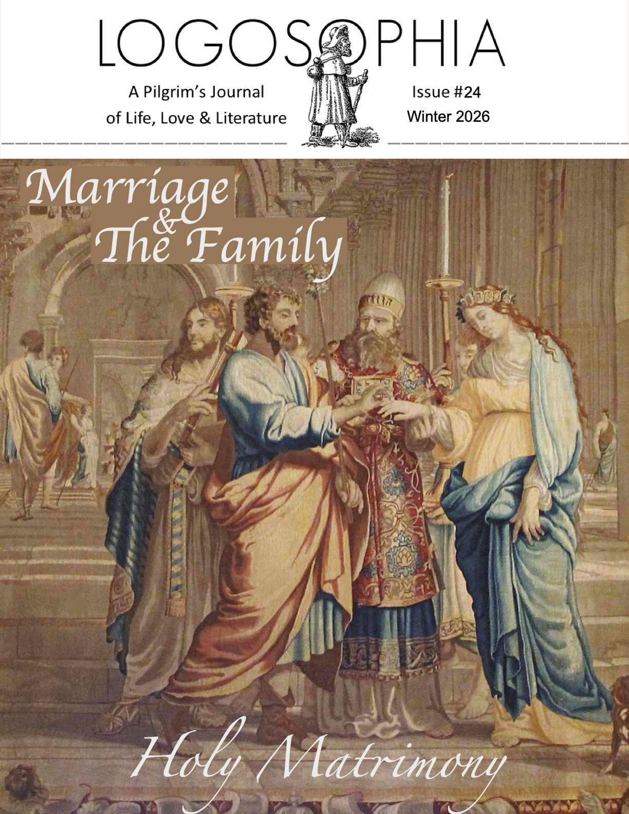 Cover of the issue includes the wedding of Mary & Joseph.